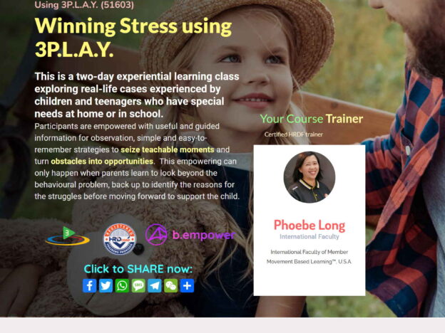 3PLAY Stage 1 – Winning Stress Using 3P.L.A.Y. In Person Workshop (54693) course image