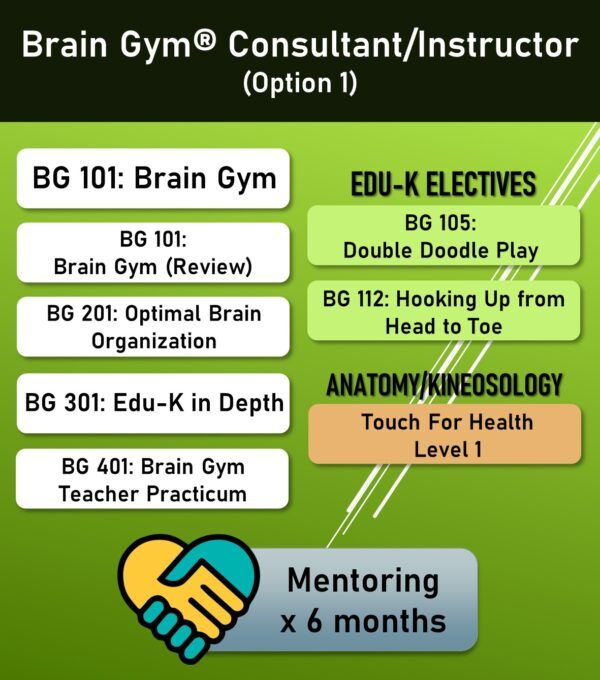 Brain Gym Consultant/Instructor Pathway (Option 1)