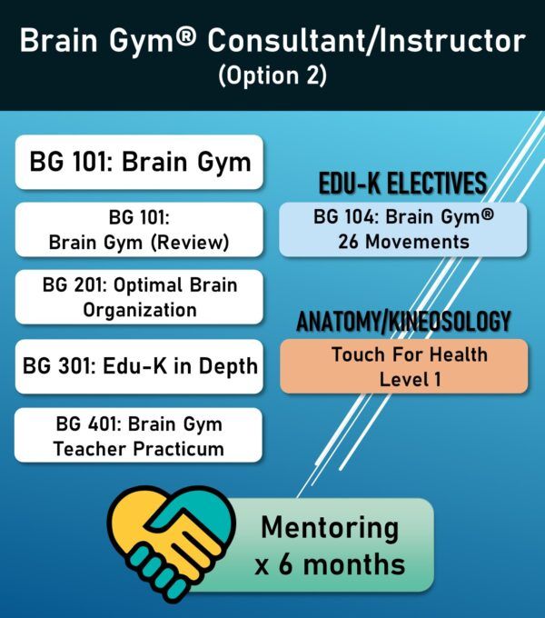 Brain Gym Consultant/Instructor Pathway (Option 2)