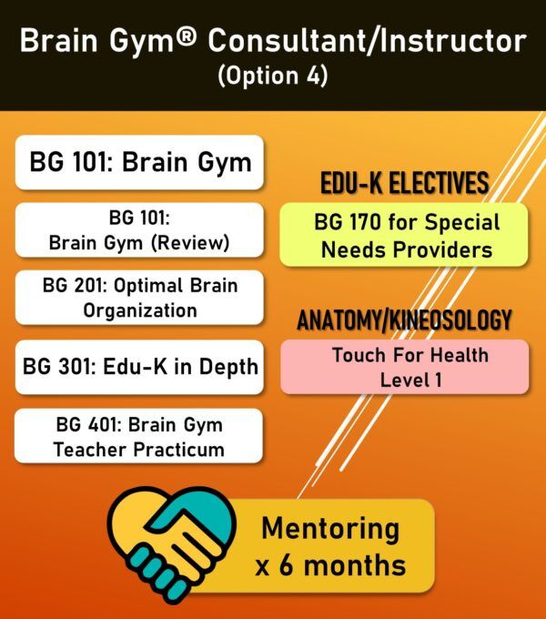 Brain Gym Consultant/Instructor Pathway (Option 4)