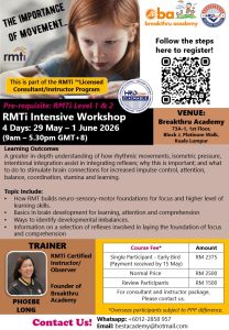 Rhythmic Movement Training – RMTi Intensive (82297)